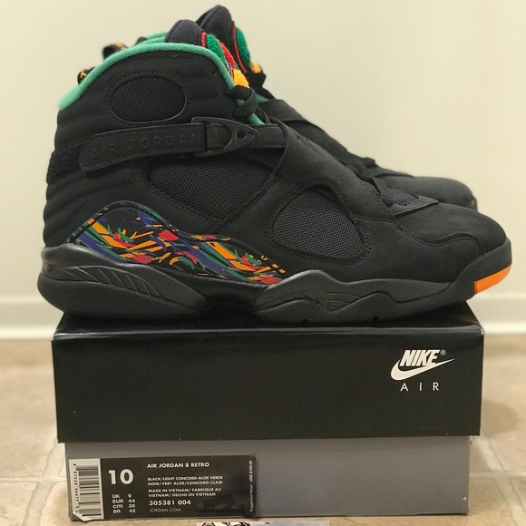 NEW Nike Air Jordan Retro 8 VIII Black Tinker XI V - Picture 4 of 8